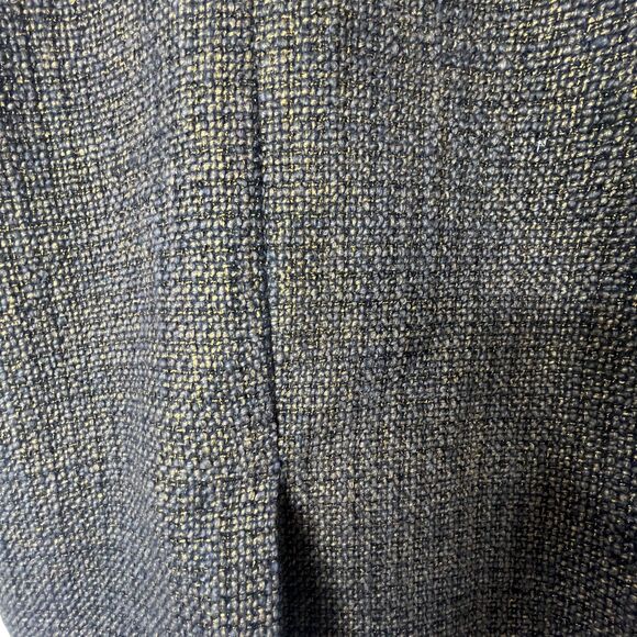 Talbots Petite Wool Blend Swing Blazer Brown Gold Metallic Womens Jacket Sz 10P - Picture 6 of 11